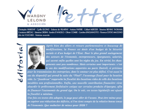 La Lettre de l’étude – n°116 (mars 2026) est disponible