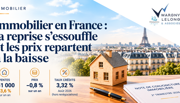 Immobilier en France : la reprise s'essouffle et les prix repartent à la baisse